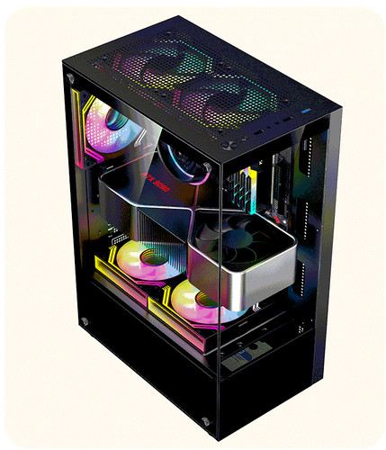 Glas tower gaming gehäuse - tower, pc
